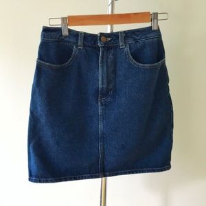 American Apparel High waist Denim Skirt